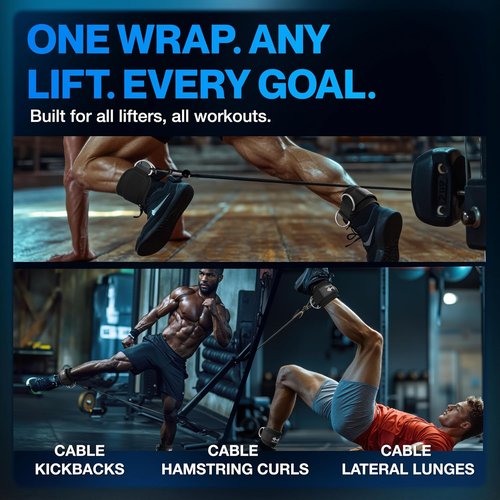 Modvel Gym Ankle Strap - Adjustable Padded Support for Glute & Leg Kickbacks | Perfect for Strength Training & Rehab