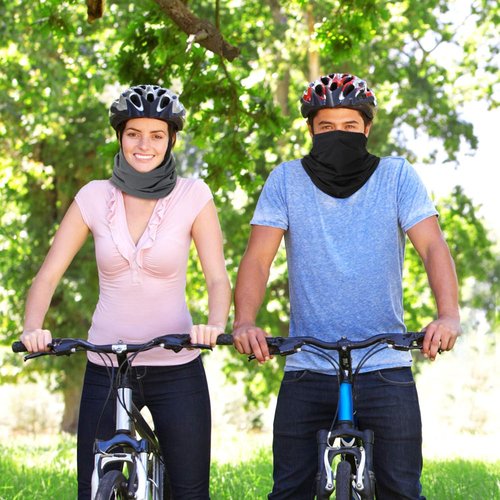 Geyoga UV Protection Neck Gaiter - 6 Pieces Cooling Scarf Mask for Summer | Breathable Bandana
