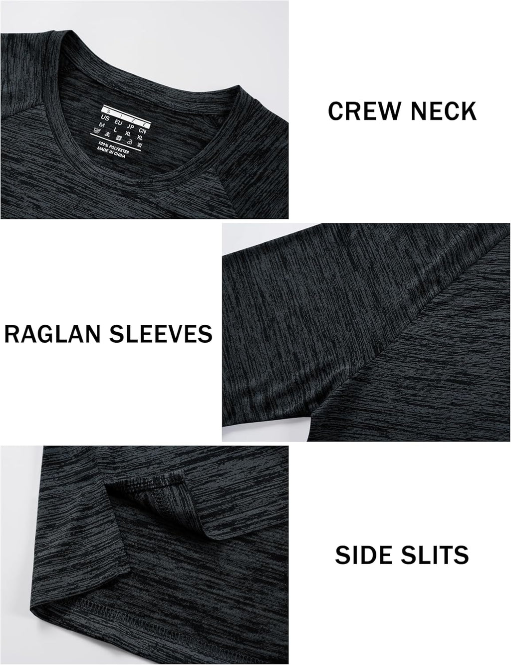 TACVASEN Men's Athletic T-Shirts - Breathable Short Sleeve Dry Fit Workout Tops | Perfect for Gym & Running