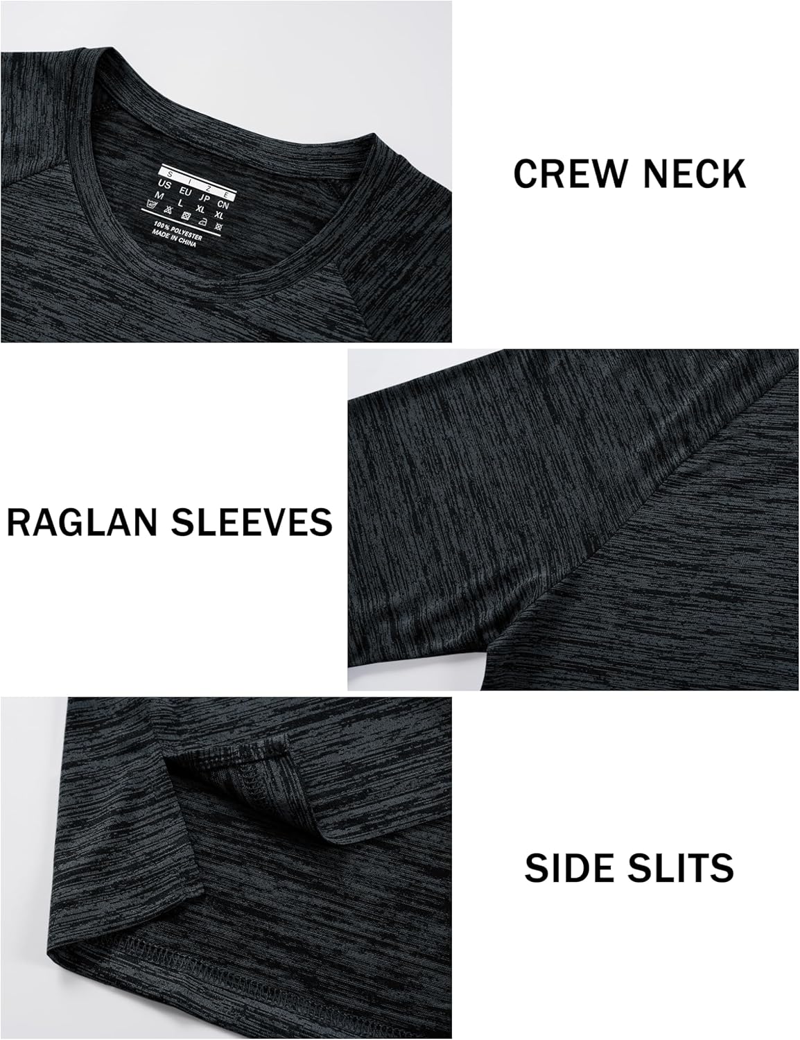 TACVASEN Men's Athletic T-Shirts - Breathable Short Sleeve Dry Fit Workout Tops | Perfect for Gym & Running