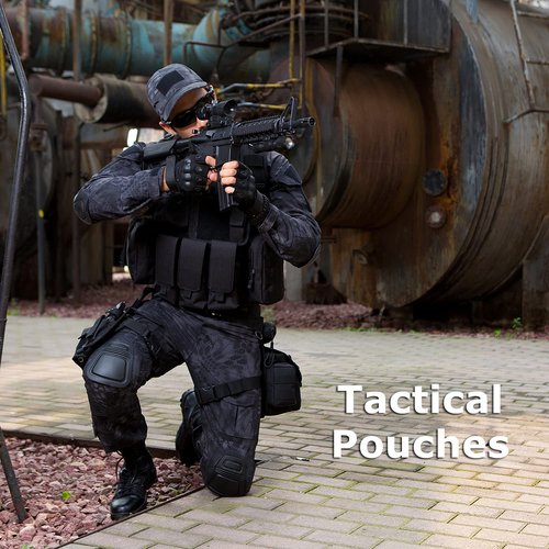 SunForMorning Molle Water Bottle Holder, Tactical Molle Water Bottle Pouch, Tactical Backpack Attachment Pouches, Grey