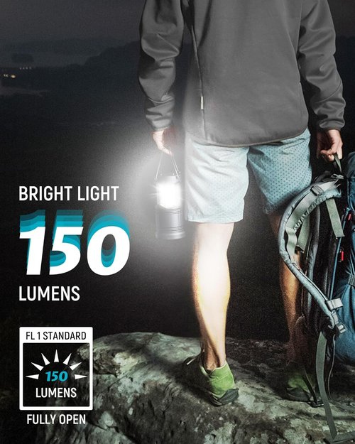 Lichamp LED Camping Lanterns - 4 Pack Battery Powered, Collapsible & Portable Emergency Lights