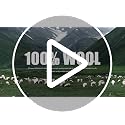 100% Wool Camping Blanket 62x48 Inches Thick Warm Military-Style Outdoor Blanket