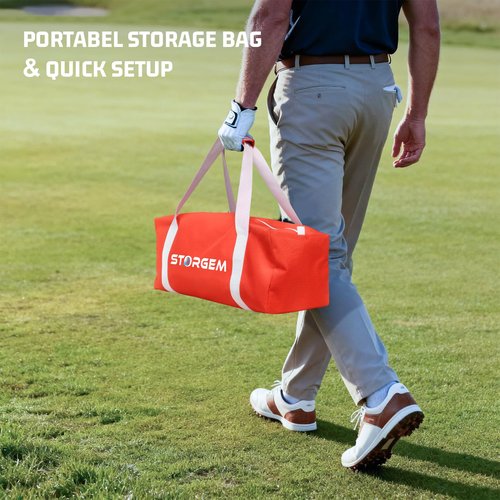 Storgem Golf Net, Golf Chipping Net,Target Training Chip Aids for Precision & Distance,with 5 Distinct Target Heights Challenge and Automatic Ball Return,Improve Your Short Game