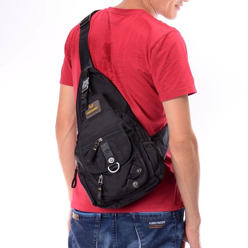 LAMMOK Sling Backpack Sling Bag Crossbody Daypack Chest Shoulder Pack for Men Women