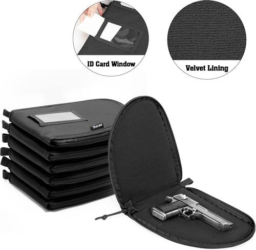 DSLEAF Tactical Range Pistol Backpack - 6 Pistol Cases & 9 Magazine Slots for Shooting & Hunting