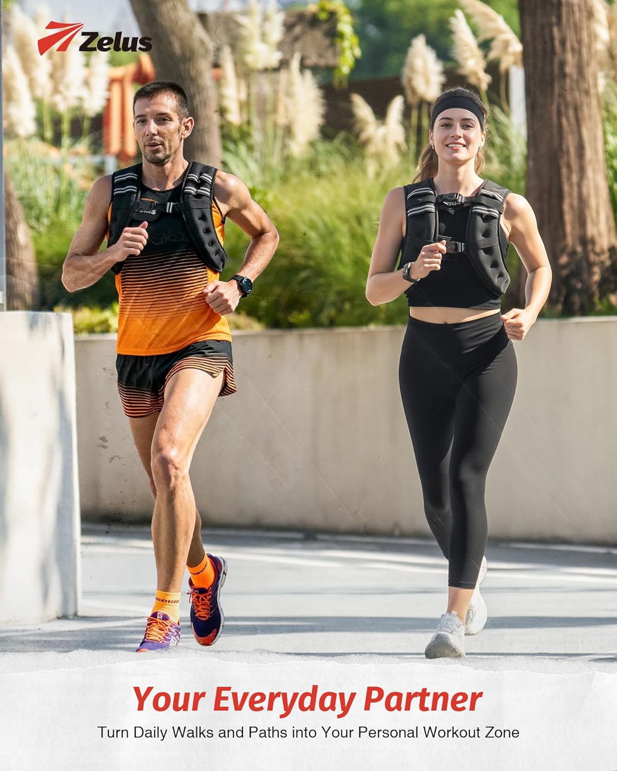 ZELUS Weighted Vest - Adjustable 6lb to 30lb for Enhanced Workout, Strength Training & Running