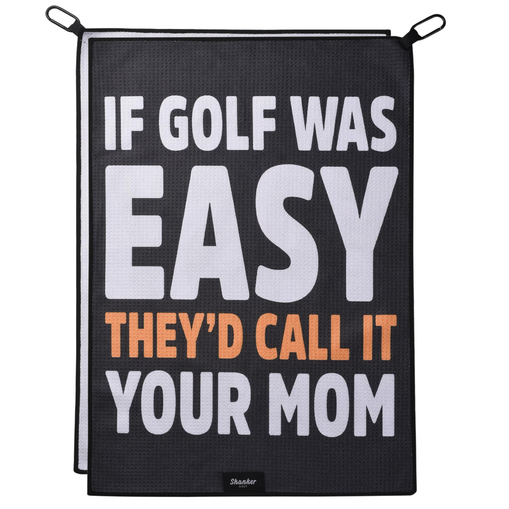Shanker Golf - Funny Golf Towel - Microfiber Printed Golf Accessory for Men - Two-Sided Reversible Towel