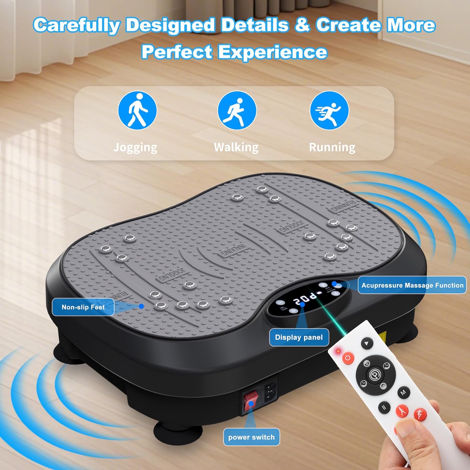 Skiennix Vibration Plate Exercise Machine - Whole Body Fitness & Lymphatic Drainage | Weight Loss Shake Board