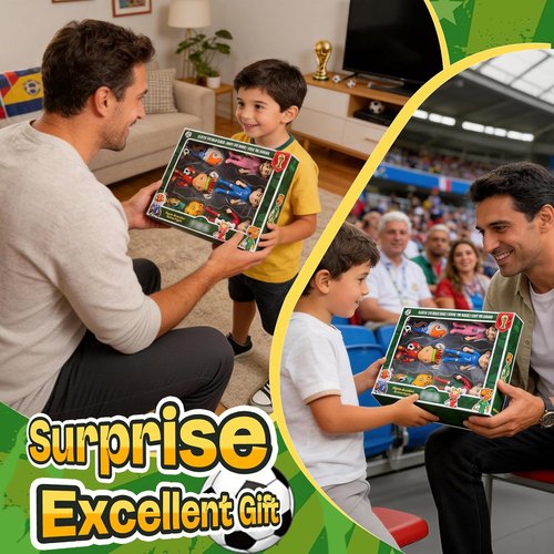 2026 World Cup Collectible Figure Set by [Brand Name] - 6 PCS PVC Star Players & Mascots | 4 Inch Souvenir Gift