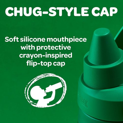 CamelBak Crayola Chug Water Bottle - Insulated Stainless Steel, Limited Edition Mountain Meadow, 16oz