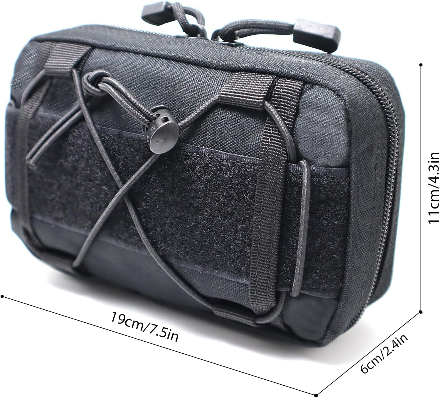 Skiennix Tactical Molle Admin Pouch - Compact Utility EDC Tool Bag | Versatile Waist Pack for Phones & Essentials