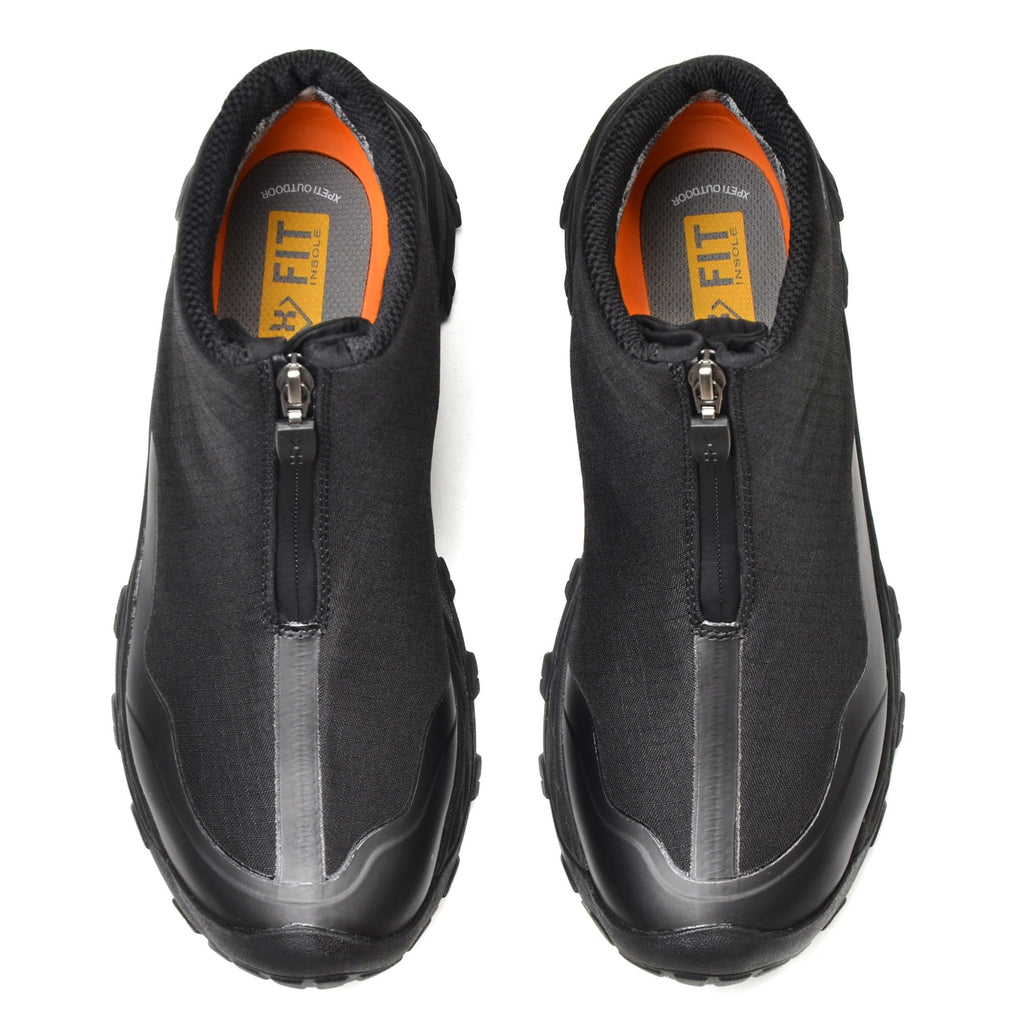 XPETI Mens Hiking Boots Waterproof Slip on Hikers for Men Outdoor Winter Camping Shoes Zipper Black Size 11