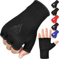 RDX Boxing Hand Wraps - Half Finger Elasticated Inner Gloves for Men & Women | Fist Protection for MMA & Kickboxing