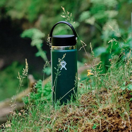 Hydro Flask Water Bottle - Insulated Stainless Steel with Wide Mouth Flex Lid - 32 Oz Agave Color