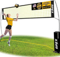 Apex Sports Volleyball Net - Portable Adjustable Height 7.4' to 8' | 12' Wide, Includes Carry Bag & Stakes