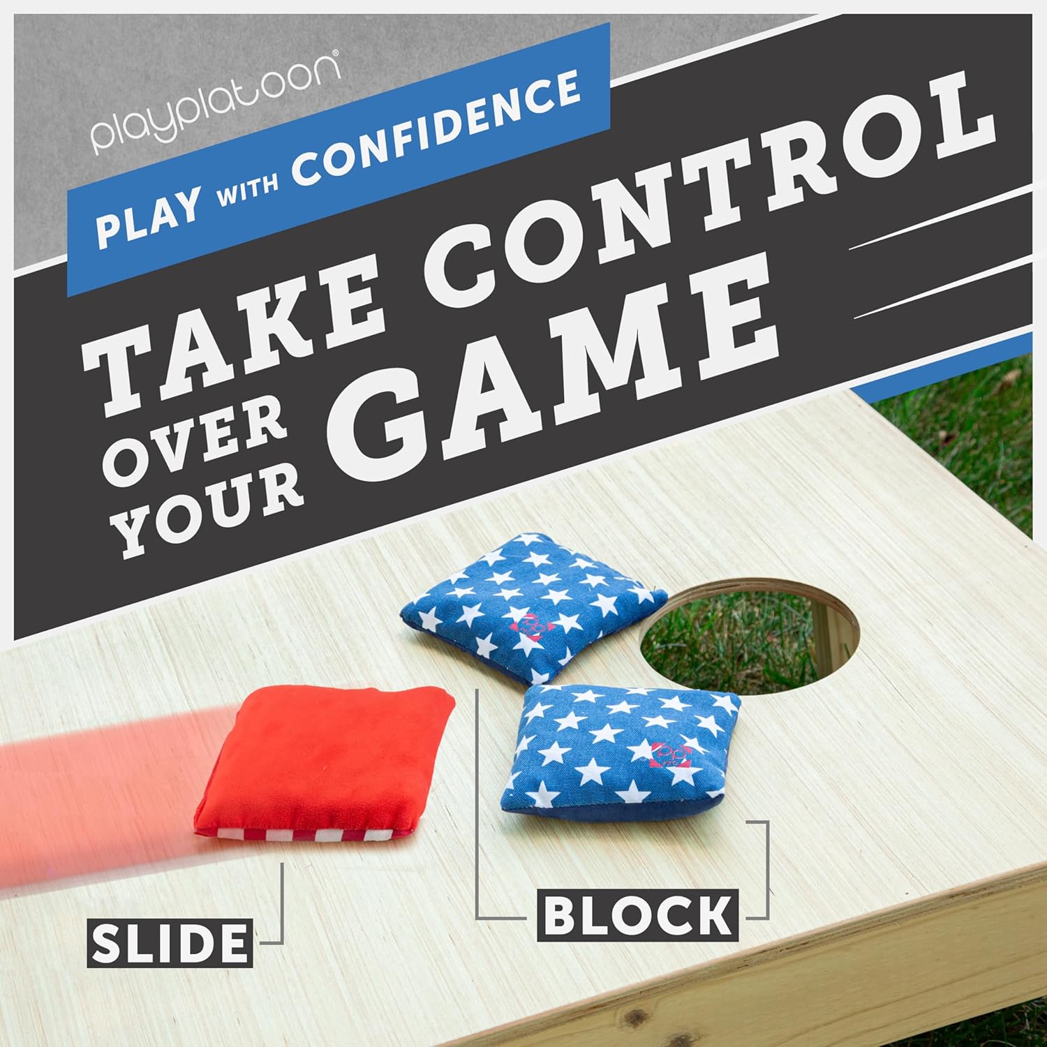 Skiennix Professional Cornhole Bags - Set of 8 All-Weather Double-Sided Bean Bags for Pro Gameplay