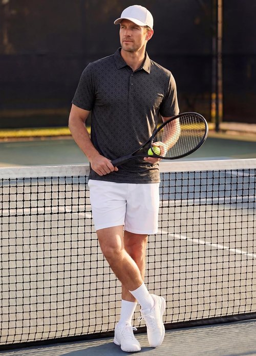 Libin Golf Shirts for Men - Quick Dry Performance Polo with Moisture Wicking | Casual Collared Design