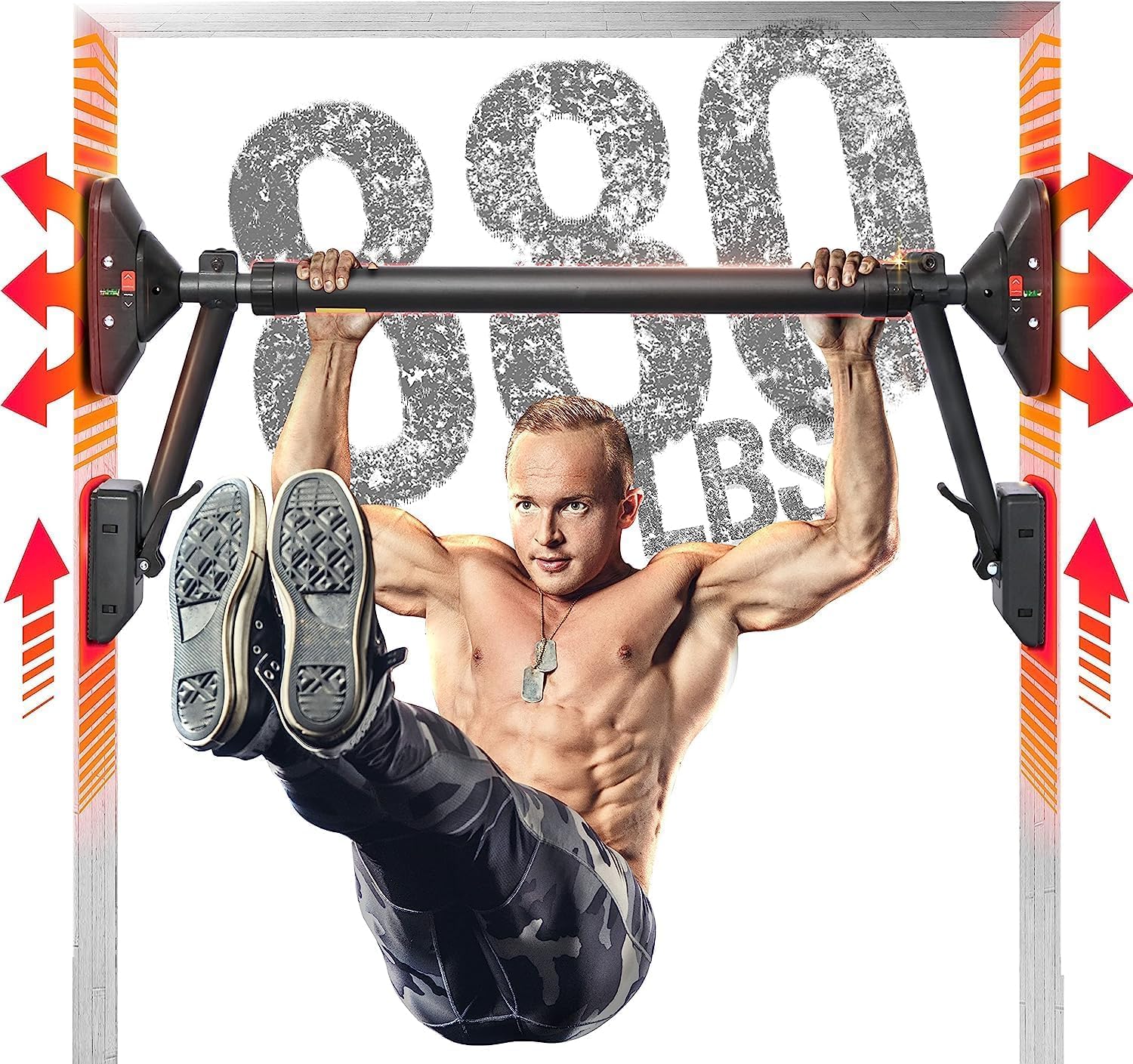 Pull Up Bar/Chin up bar Upper Body Workout Bar, Super load-bearing: Dual Security Locking, Two-way Support