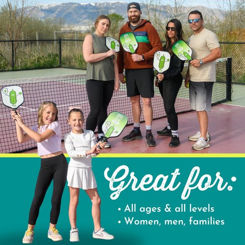 Big Dill Pickleball Infinity Fiberglass Pickleball Paddle | USA Pickleball Approved Paddles | Premium Pickleball Racket for Beginners to Pro Single Pickle Ball Paddle with Cover