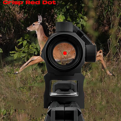 Cyelee T3 Red Dot Sight for Rifles, 1x20mm 2MOA Shake Awake Reflex Sight, Picatinny Gun Sight with Absolute Co Witness Riser