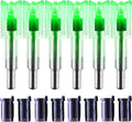 Skiennix Lighted Nocks for Crossbow Bolts - High-Visibility with On/Off Switch | 6/3 Pack, Multiple Sizes