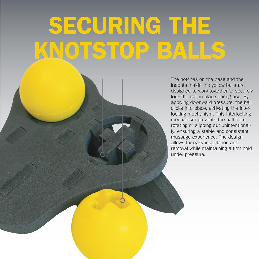 Rolflex KnotStop - Neck Relief Tool for Muscle Knots & Trigger Points | Portable & Effective