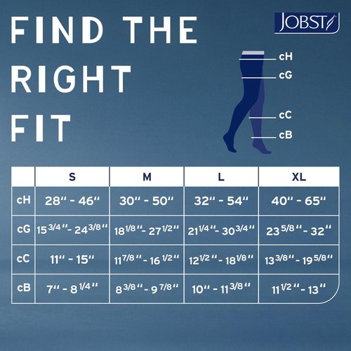 Jobst Relief 20-30 Closed Toe Beige Compression Pantyhose, Small