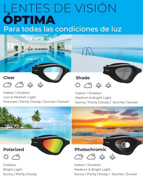 AqtivAqua Swim Goggles - DX Wide View Design for Men & Women | Anti-Fog, No Leak Comfort