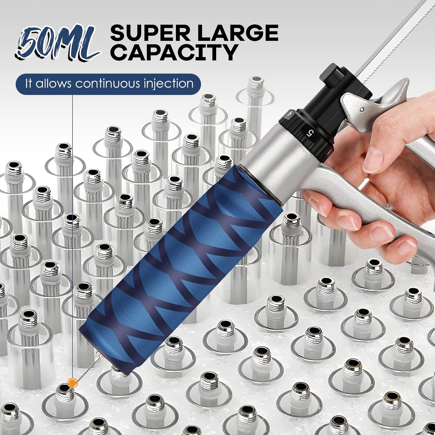 Skiennix Cartridge Filling Gun - 50ML Filler Machine for Efficient Cartridge Refills (110V)