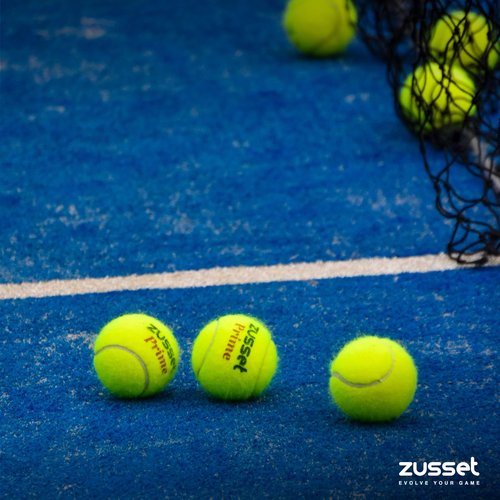 ZUSSET Padel Balls Prime 2025 (3 Pack) | High-Pressure High-Speed Response for Explosive Shots | Reinforced Felt for Extended Durability & Accuracy | Tournament-Ready Padel Ball for Pro Competitions