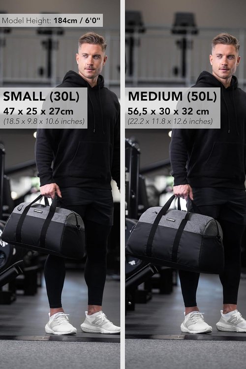 Fitgriff® Gym Bag V2 - Versatile Duffle Bag with Shoe & Wet Compartment for Travel, Sports & Fitness