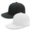 2 Pack Snapback Hat for Men Women, Flat Bill Brim Baseball Cap, 99% Cotton Adjustable Solid Color