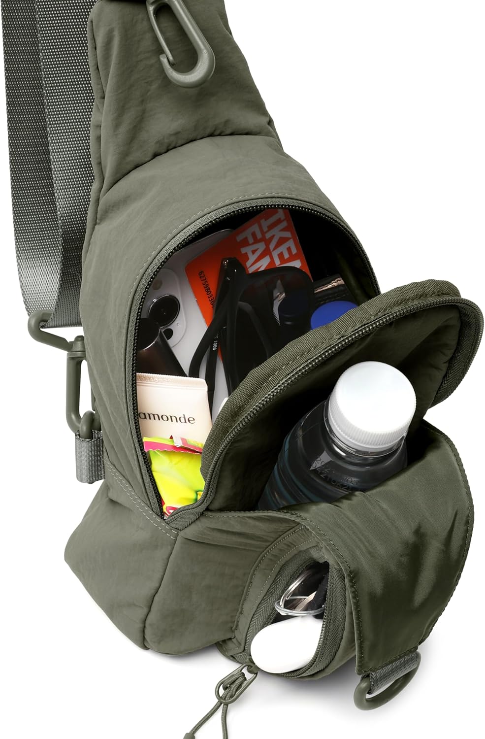 ODODOS Sling Bag - Lightweight Crossbody Chest Bag with Adjustable Straps for Casual Travel & Hiking
