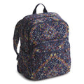 Vera Bradley Women's Premium Cotton Large Bancroft Backpack, Starry Paisley, One Size