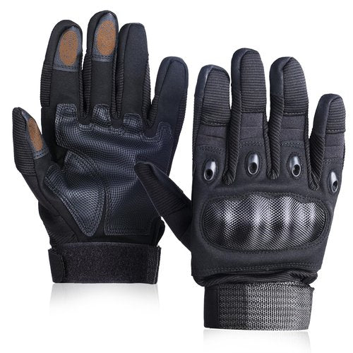 BIFZOIN Tactical Gloves for Men Women - Motorcycle Shooting Touchscreen Gloves with Knuckle Protection for Motorcycle,Cycling,Hiking,Camping,Rock Climbing and Airsoft Training,XL
