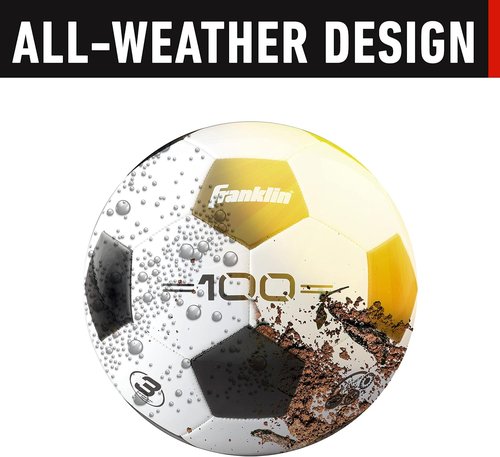 Franklin Sports Soccer Balls - Youth & Adult Sizes 3, 4, 5 - Black & White - Single or Bulk Packs