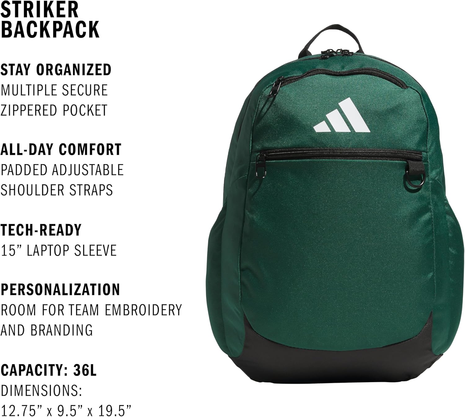 Striker Sports Backpack - Versatile Soccer & Workout Bag for Men and Women | Durable & Stylish Design