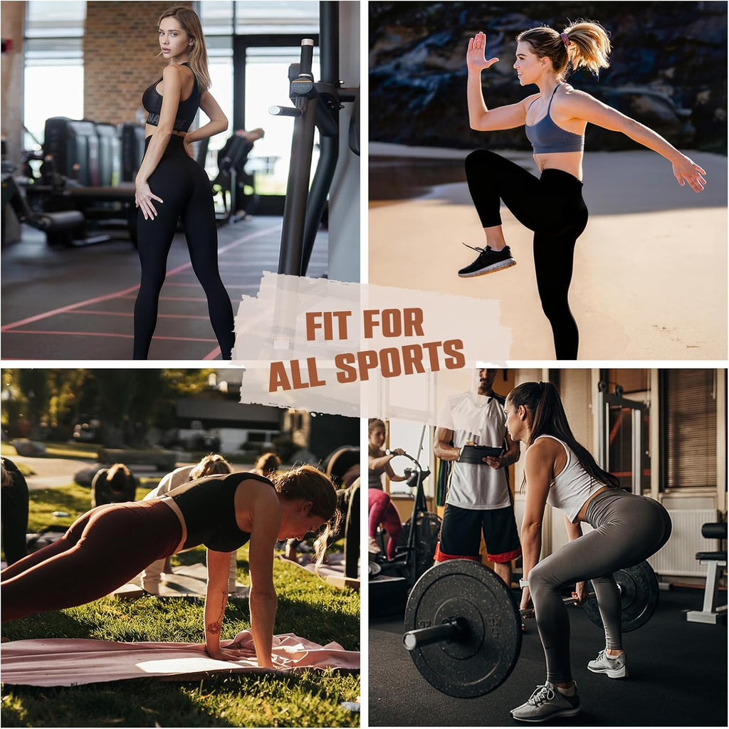 SINOPHANT Leggings for Women - Buttery Soft High Waisted Full Length Yoga Pants | 4 Pack Athletic Wear