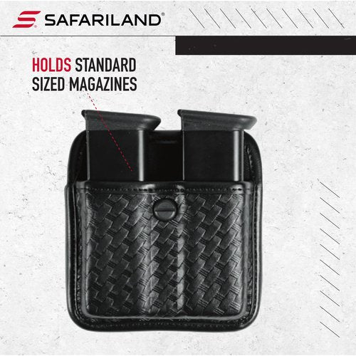 Bianchi, 7922 AccuMold Elite Triple Threat II Magazine Pouch, Basket Black, Size 2