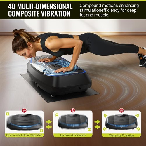 FLYBIRD Vibration Plate - Adjustable Speed Exercise Machine for Muscle Toning & Weight Loss | Full Body Workout