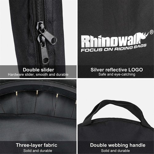 Rhinowalk Bike Wheel Bag Travel Case Soft Padded Bicycle Wheelset Carrying Bag for 26-29 inch Mountain Road Bike Wheels