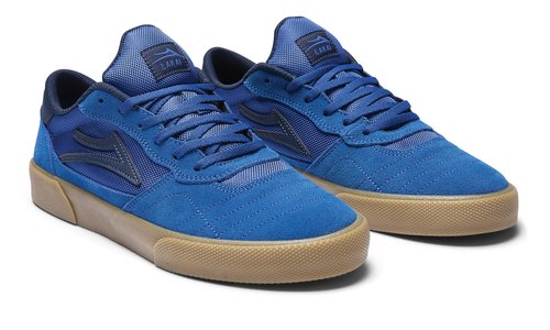 Lakai Cambridge Men's Skateboarding Shoes, Blue/Gum Suede, 5.5