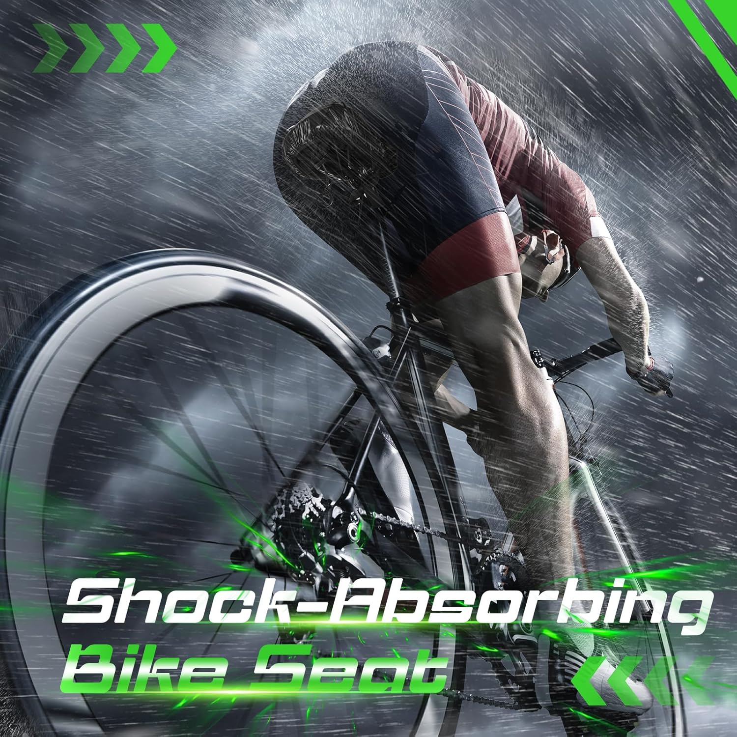 Zacro Bike Seat Cushion - Gel Padded Cover for Ultimate Comfort | Fits Peloton & Indoor/Outdoor Bikes