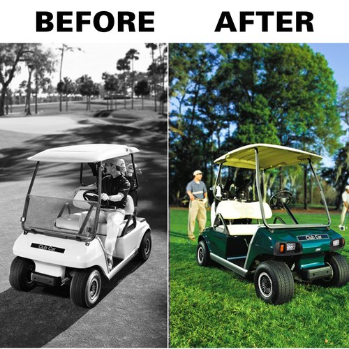 Shu-Ran LED Golf Cart Headight Taillight Kit for Club Car Ds 1993-UP 12V Upgrade Basic Light Kit Compatible with Club Car DS