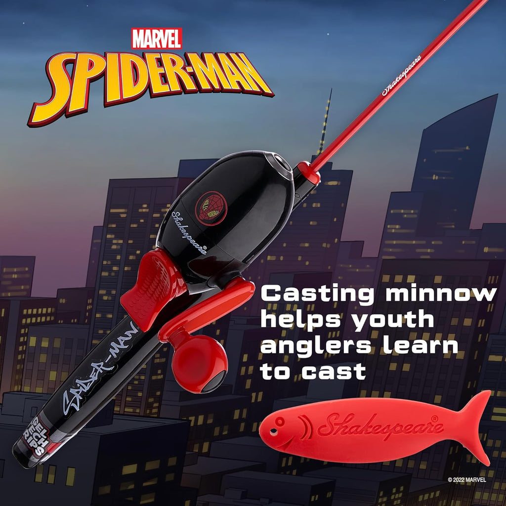 Shakespeare Youth Fishing Rod and Reel Combo - Lightweight, Durable Design for Young Anglers