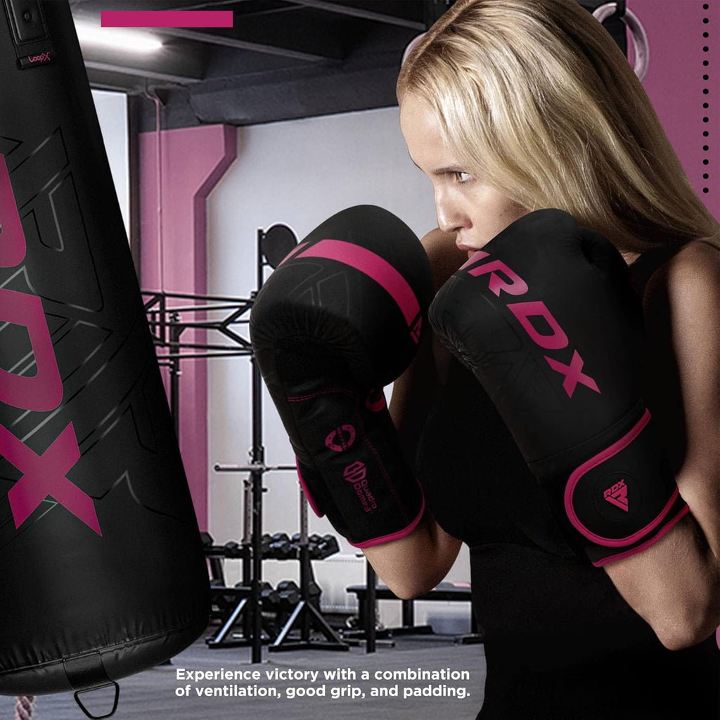RDX Boxing Gloves - Pro Training & Sparring | Maya Hide Leather for Muay Thai & MMA | Ventilated Palm, 8-18 Oz Options