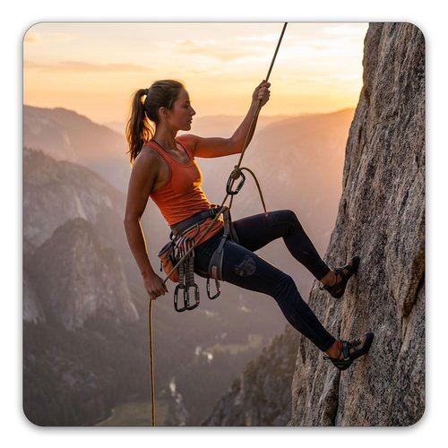FresKaro 25kN UIAA Certified Climbing Carabiner Clips, 4inches Auto Locking, Heavy Duty Carabiners for Rock Climbing, Mountaineering with Knots Flashcards Guide, 2pack, Black
