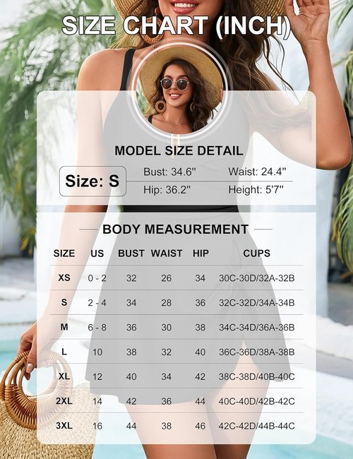 Blooming Jelly Women's One Piece Swimsuit - Tummy Control Criss Cross Design | Push Up Ruched Swim Dress 2026