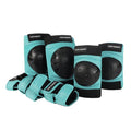 Retrospec Knee Pads, Elbow Pads & Wrist Guards for Men, Women & Kids - Protective Gear for Skateboarding, Roller Skate, Rollerblade, BMX & Scooter - Multi Sport Pad Set - Spring Mint - Adult (15+)